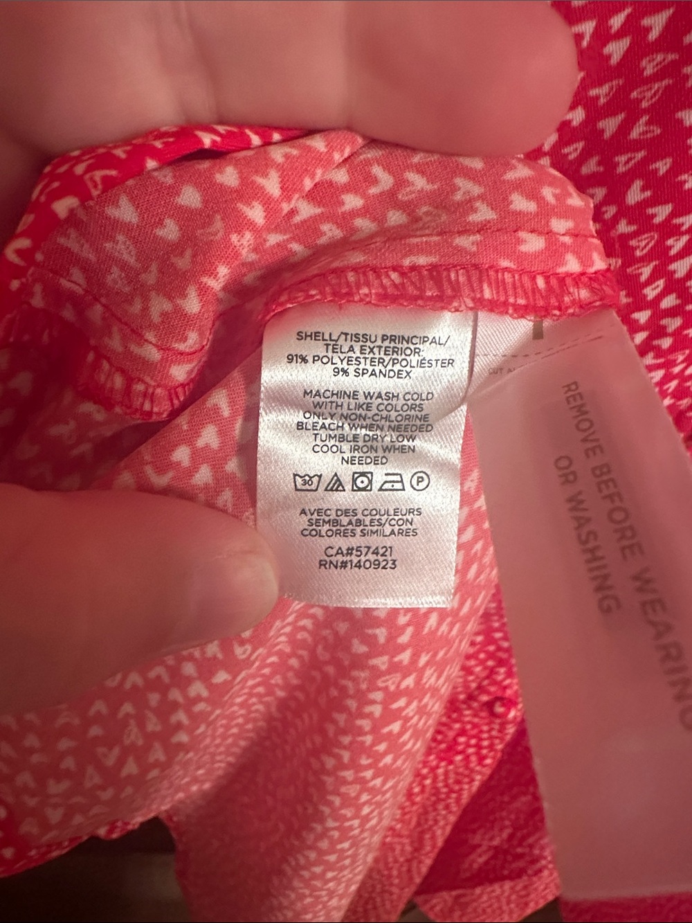 NWT LOFT Women’s Sz 10 Red and White Heart Print Button-Front Fit & Flare Dress - Picture 9 of 14